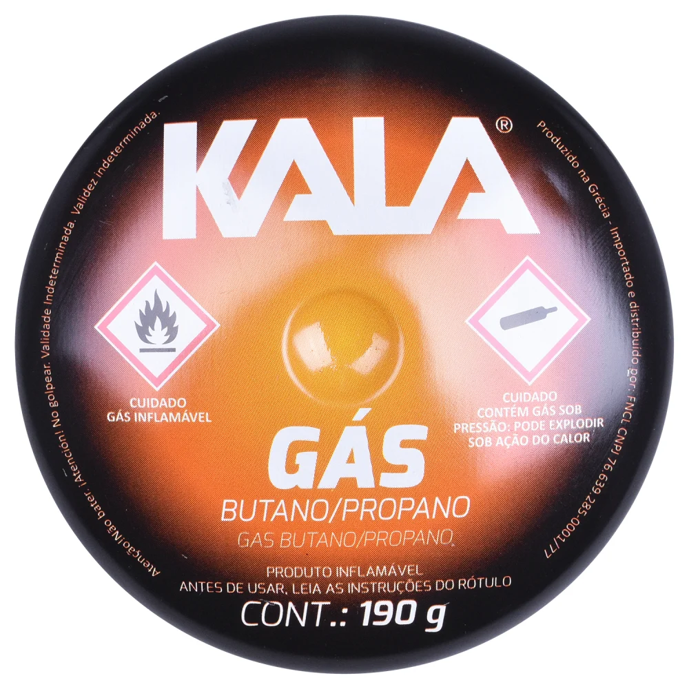 Cartucho de Gás Butano para Maçarico 190G Kala