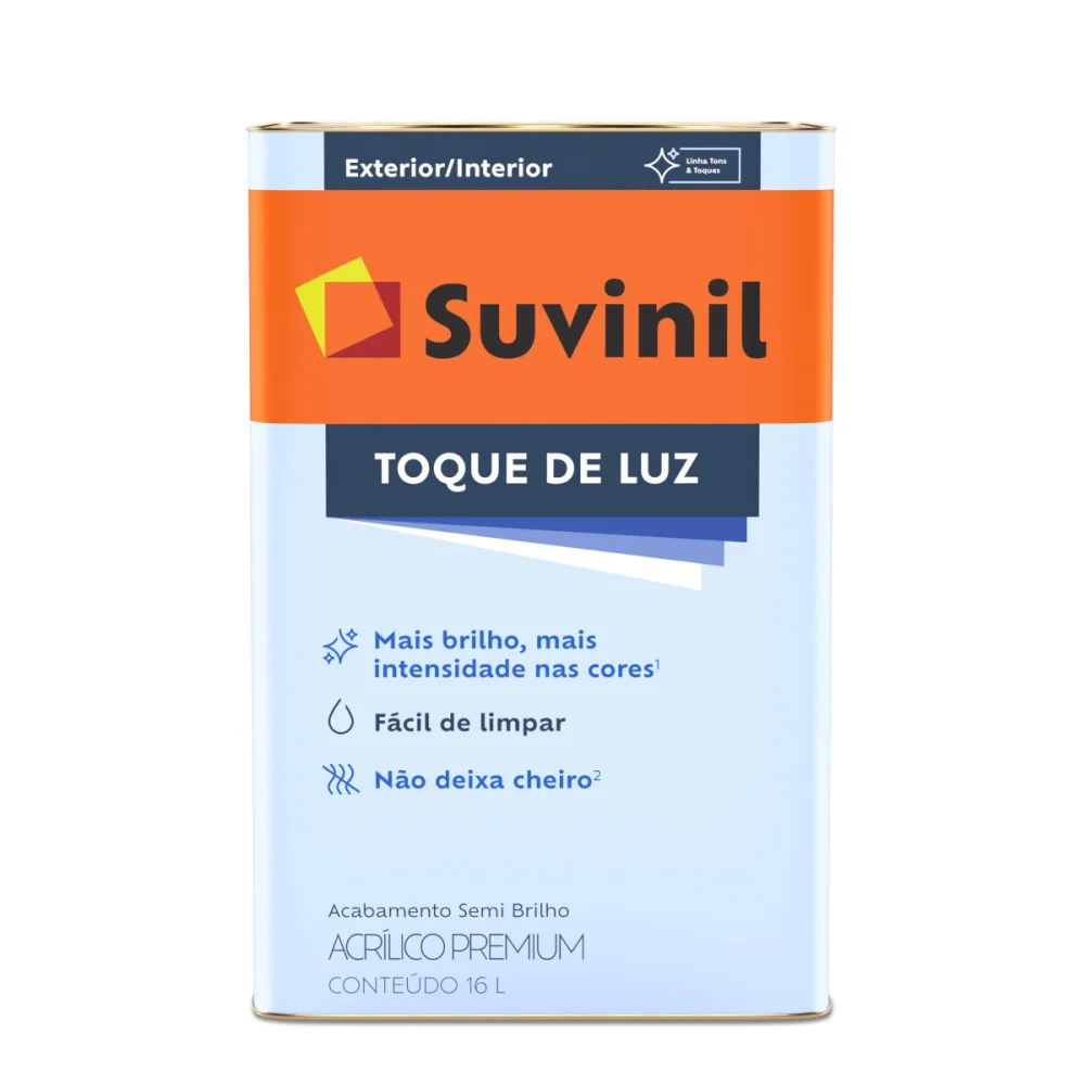 Tinta Acrílica Semibrilho Toque de Luz Branca 18L Suvinil