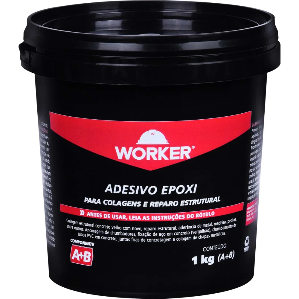 Adesivo Epoxi para Colagens e Reparos 1Kg Worker