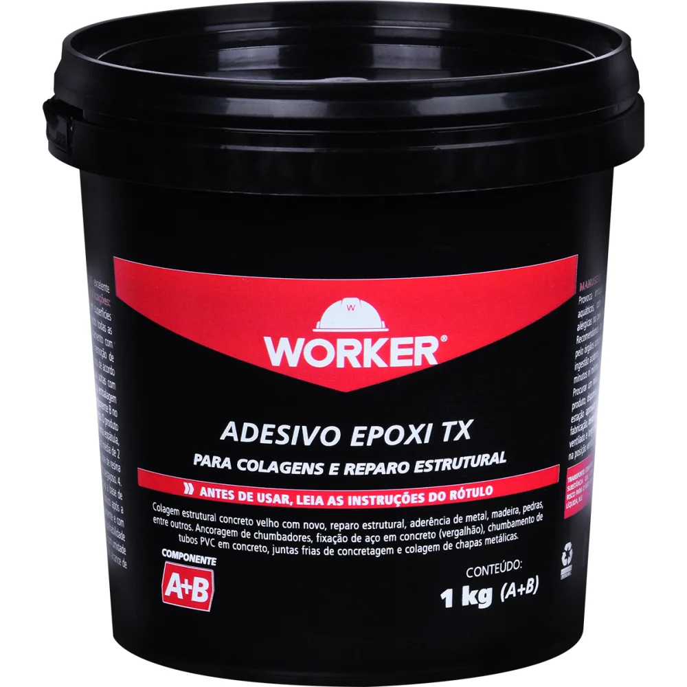 Adesivo Epoxi Tx para Colagens e Reparos 1Kg Worker