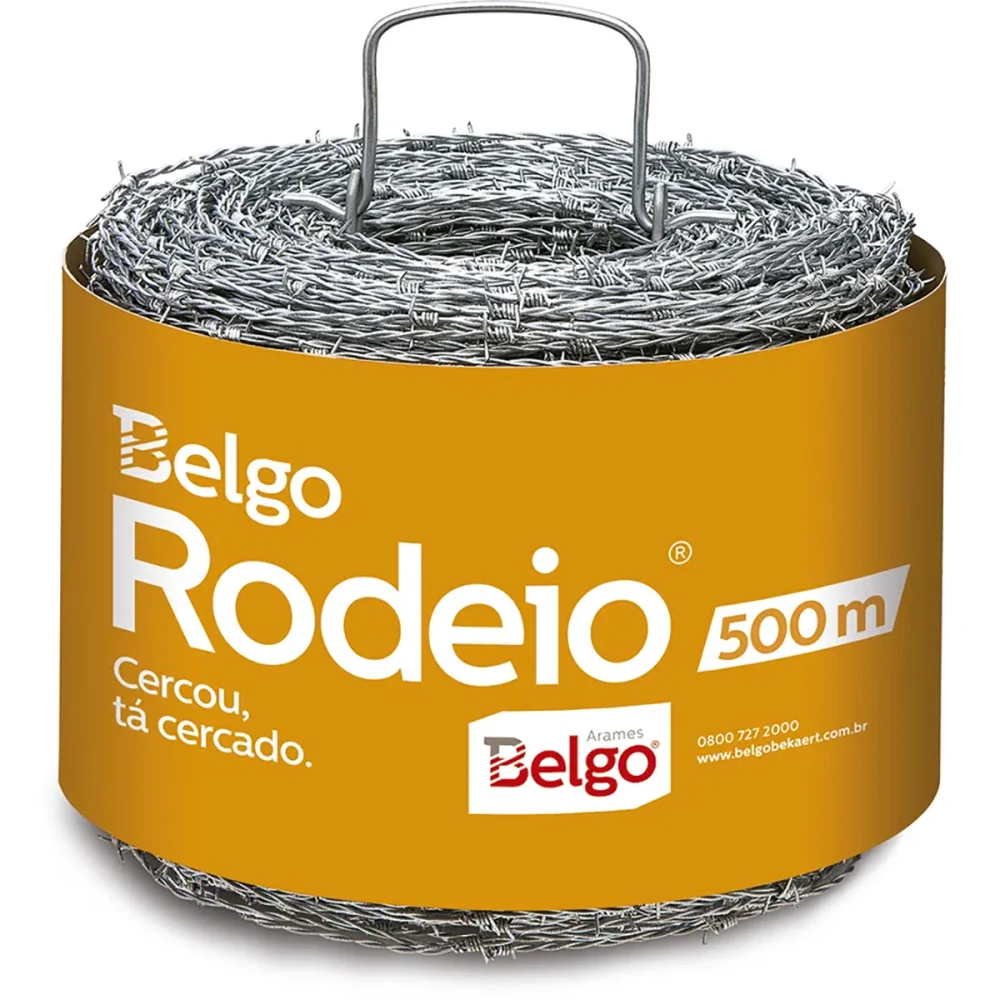 Arame Farpado Rodeio com Camada Leve 1,60Mm 500M Belgo