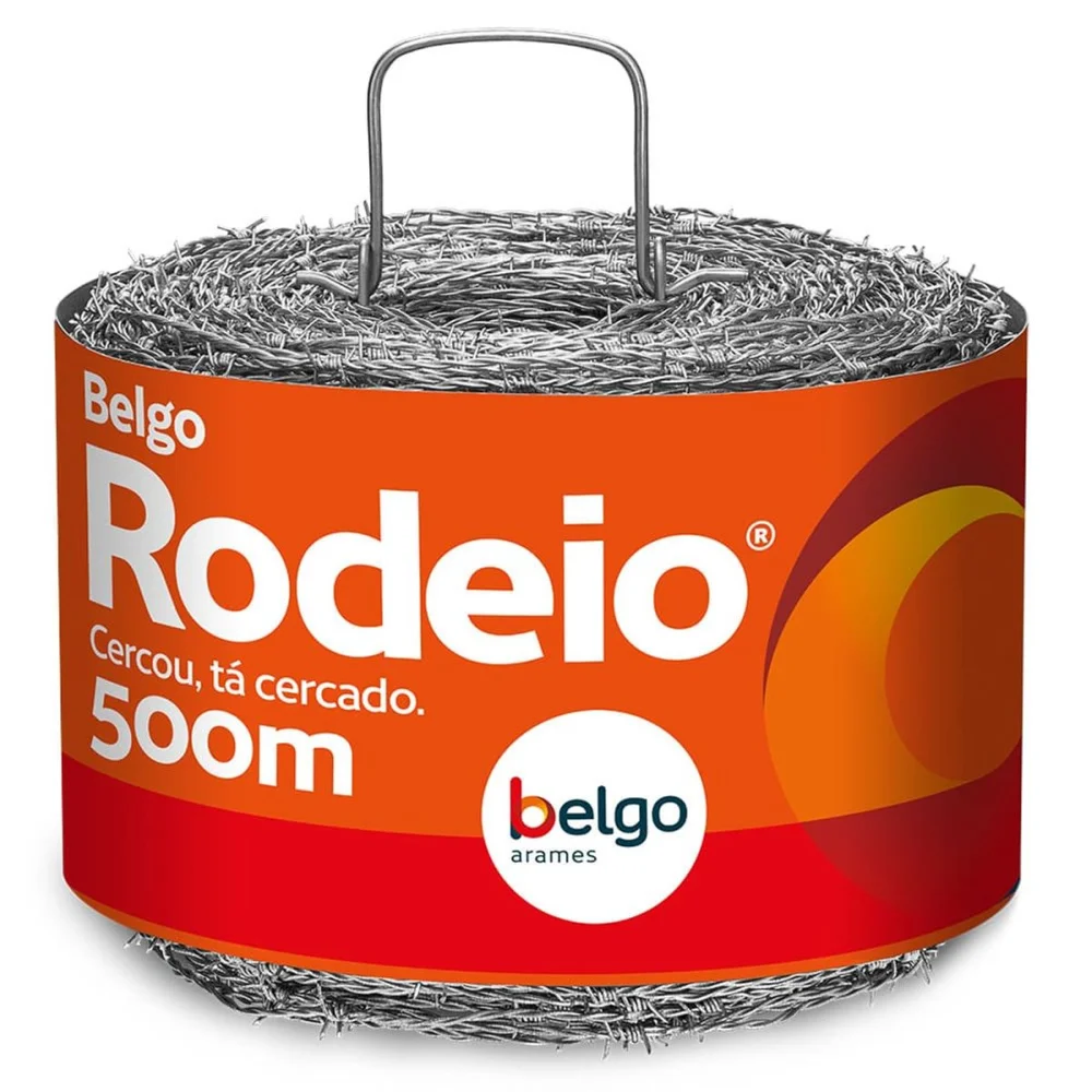 Arame Farpado Rodeio com Camada Leve 1,60Mm 500M Belgo