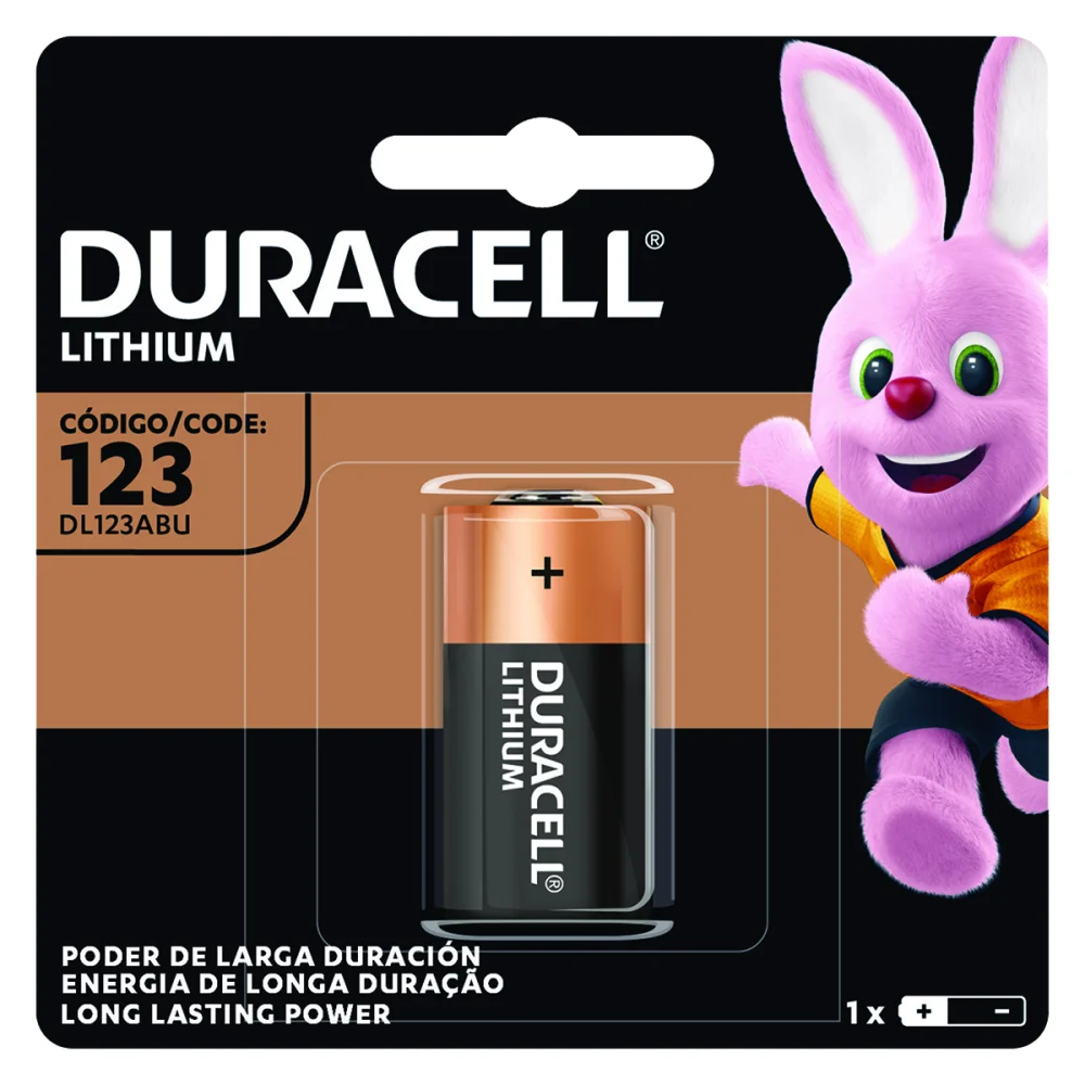 Bateria Cr123 Duracell Lithium 3V 1P