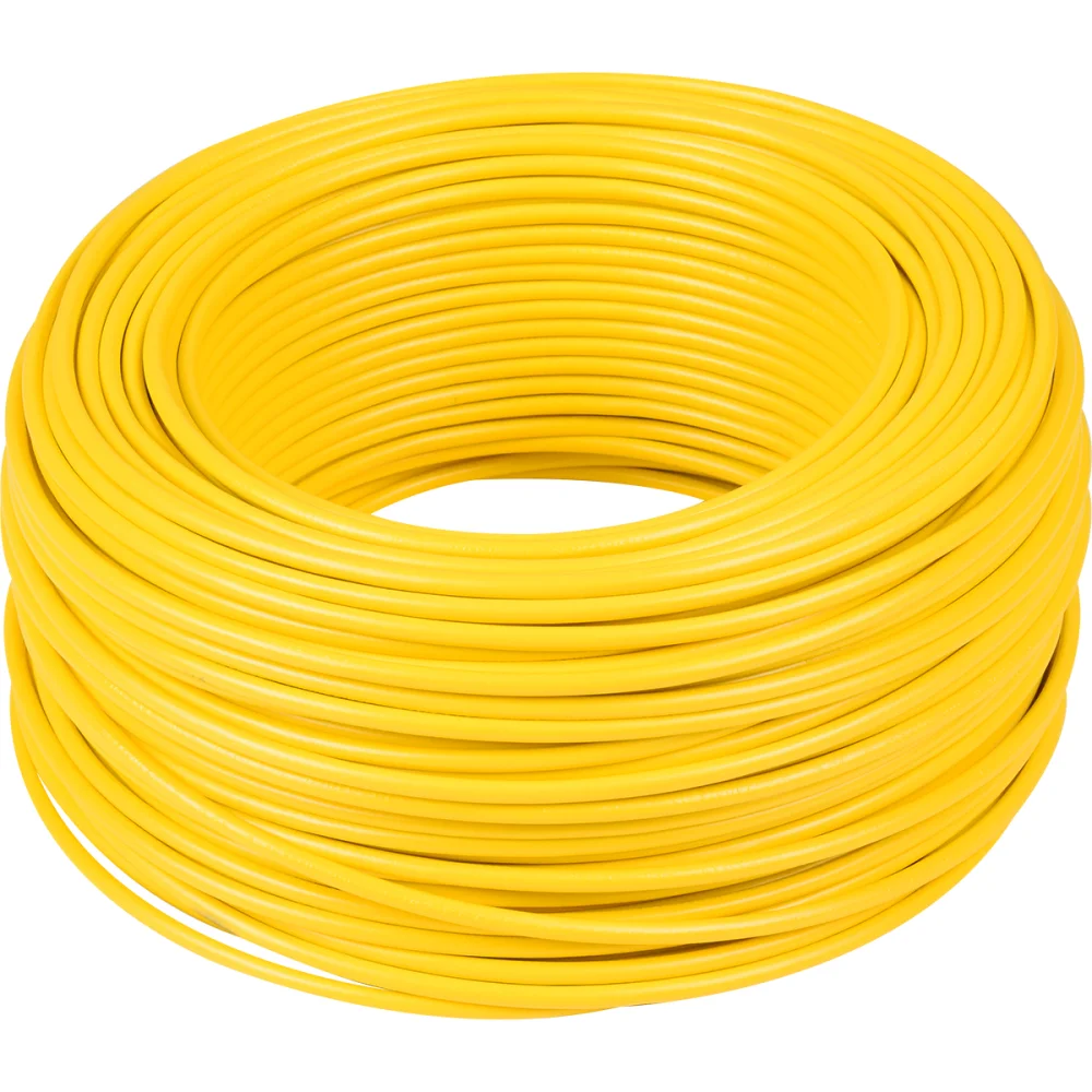 Cabo Flexível 6,0Mm Amarelo 750V 100Mts Megatron/Cobrecom