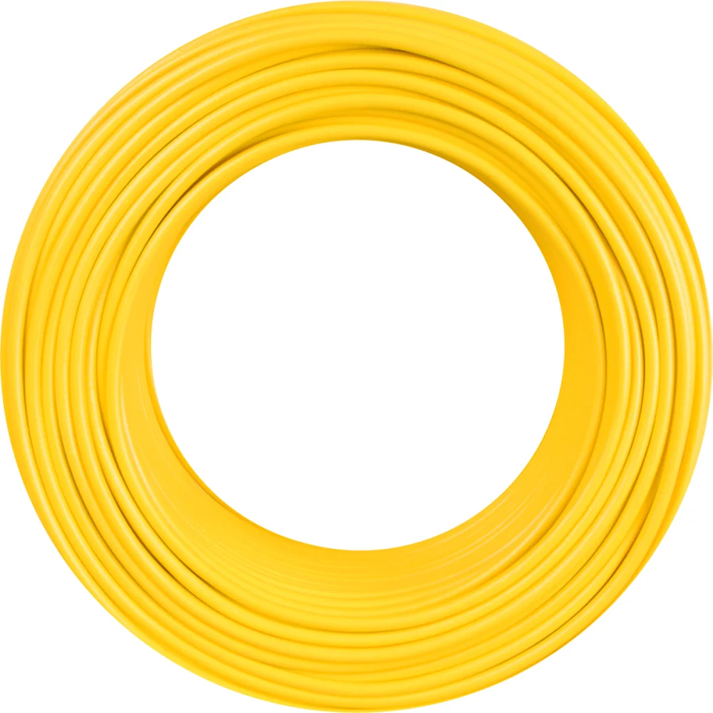 Cabo Flexível 6,0Mm Amarelo 750V 100Mts Megatron/Cobrecom