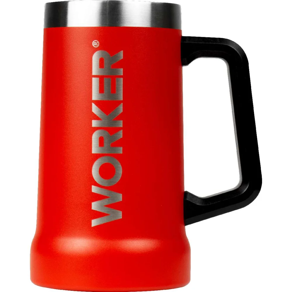 Caneca Térmica Vermelha 709Ml sem Tampa Worker