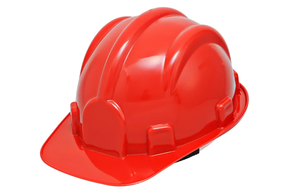 Capacete Construção com Carneira Vermelho Delta Plus