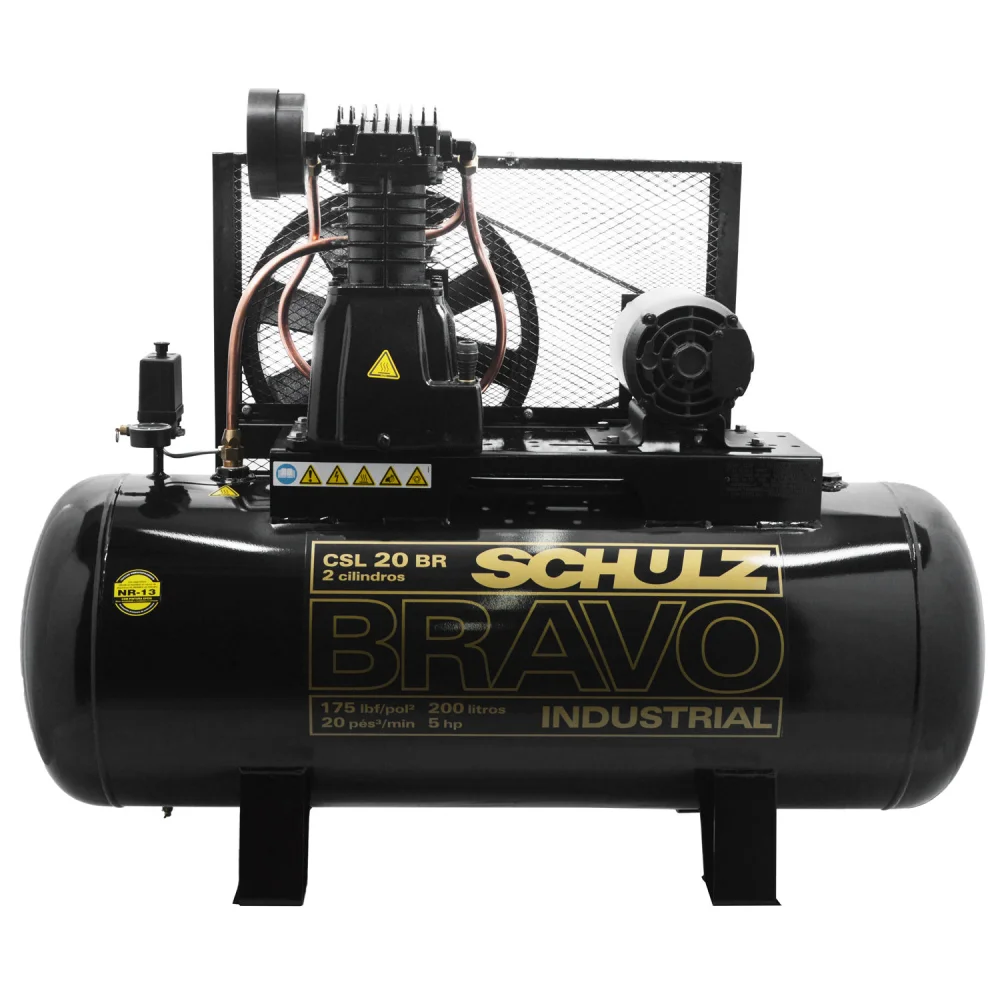 Compressor de Ar Bravo Csl20Br/200 20Pcm 5Hp 175Lbf Trif Schulz