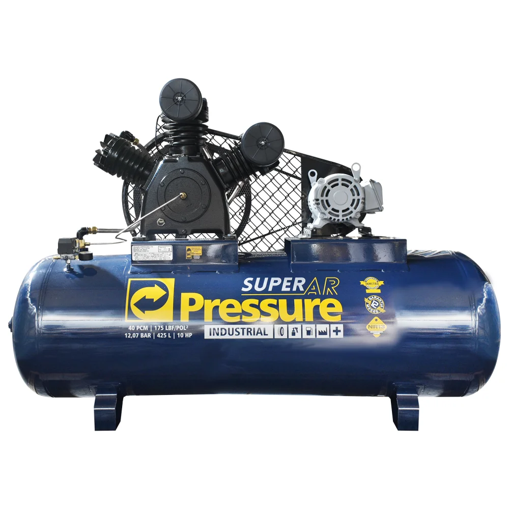 Compressor de Ar 40 Pés 425 Litros Super Ar Pressure 220/380V Trif.