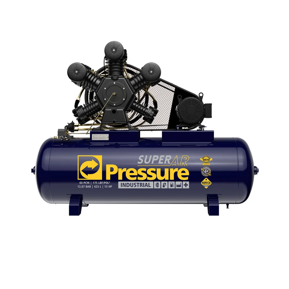 Compressor de Ar Trifásico Super Ar 60/425W 220/380V Ip21 Pressure