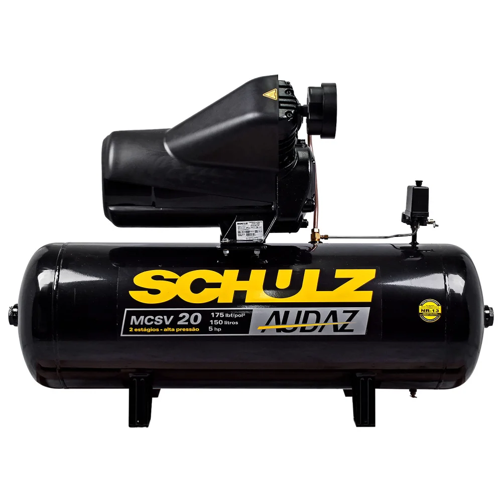 Compressor de Ar Alta Pressão Audaz Mcsv 5Hp 150L Schulz