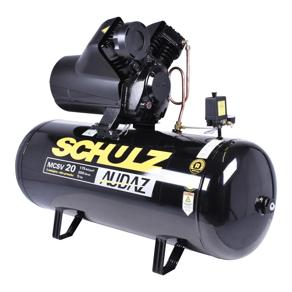 Compressor de Ar Audaz Mcsv 20/200 Schulz - Trif. 220/380V