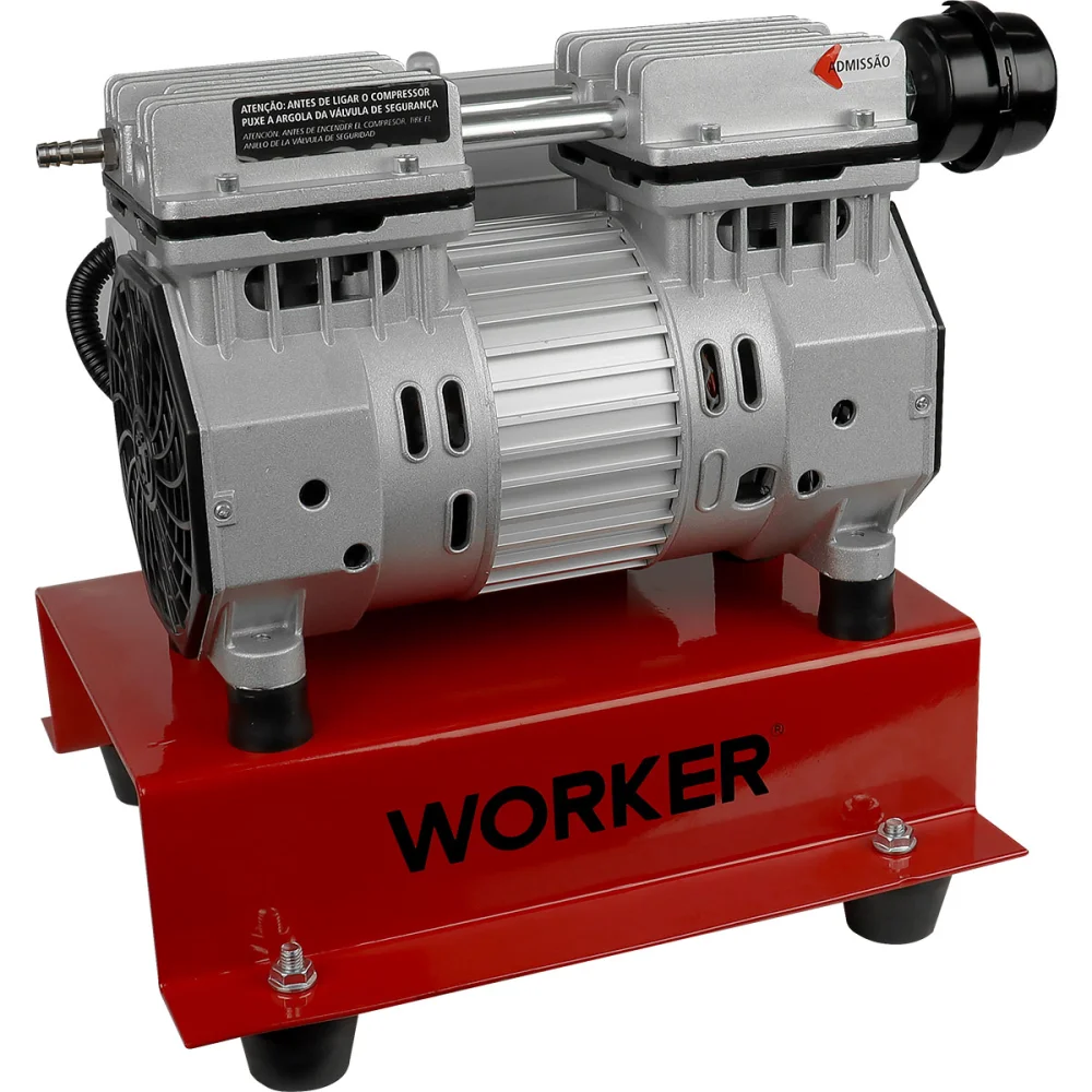 Compressor de Ar Direto 1/4 5Pcm 8Bar 750W 220V Worker