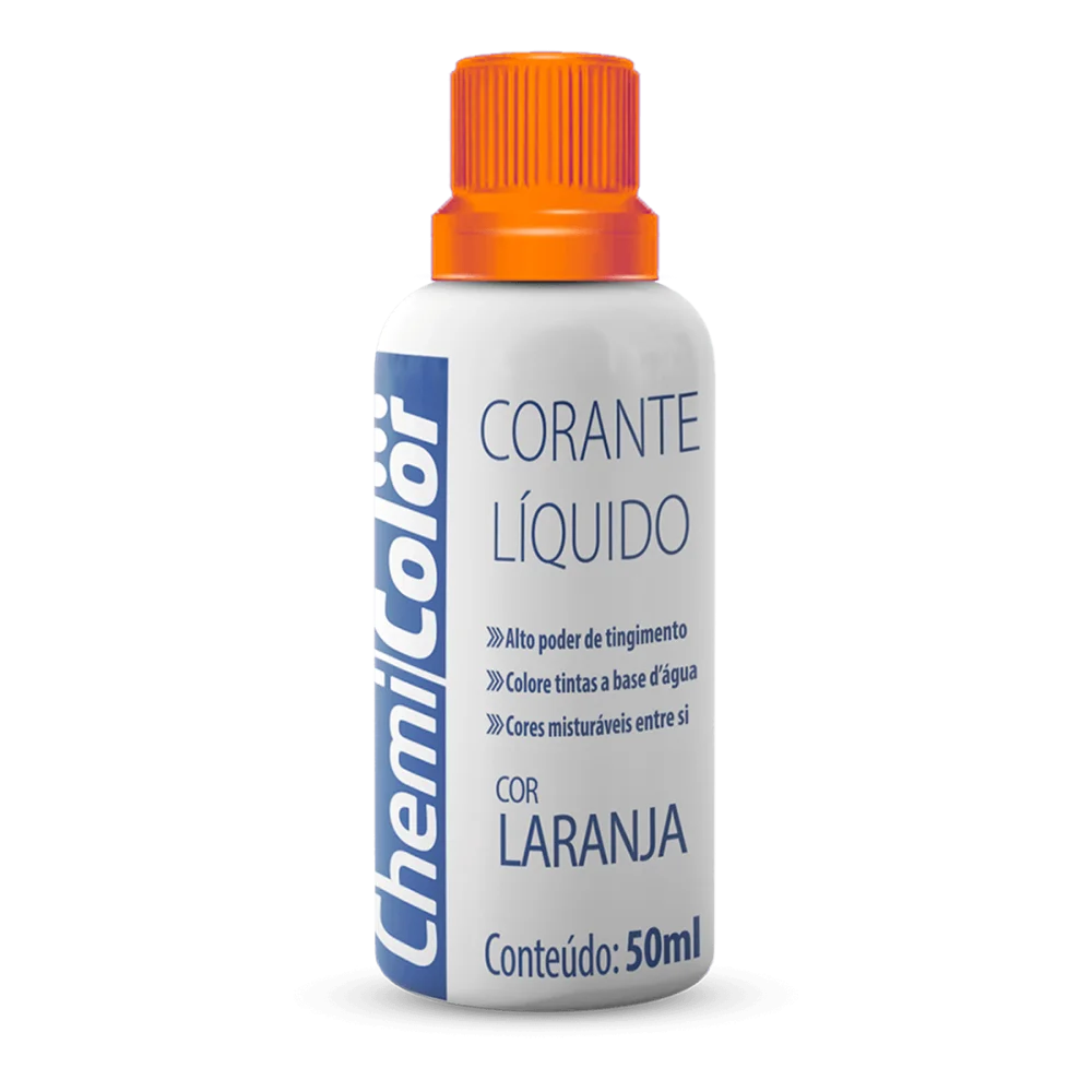 Corante Líquido na Cor Laranja Modelo 50Ml da Chemicolor