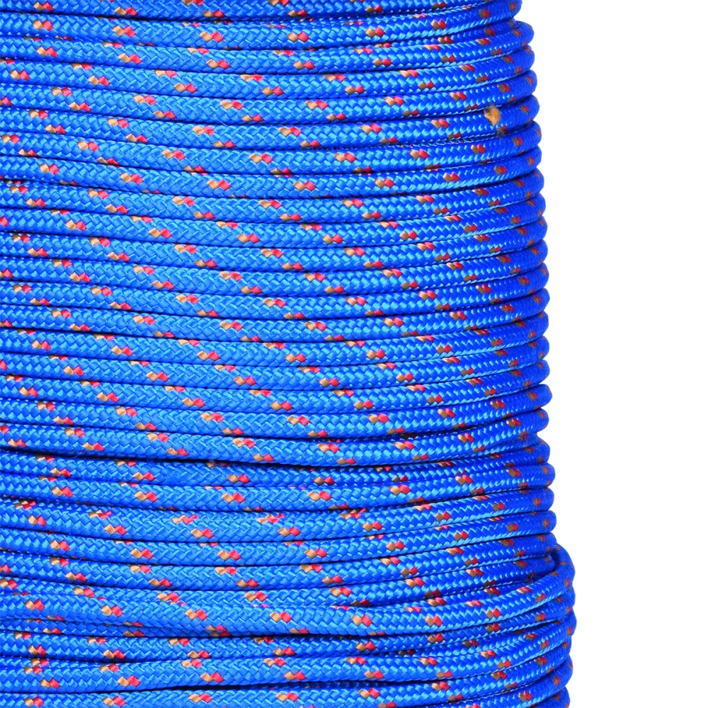 Corda Pet Trançada Azul/colorida 8Mm 100% Poliéster Collins