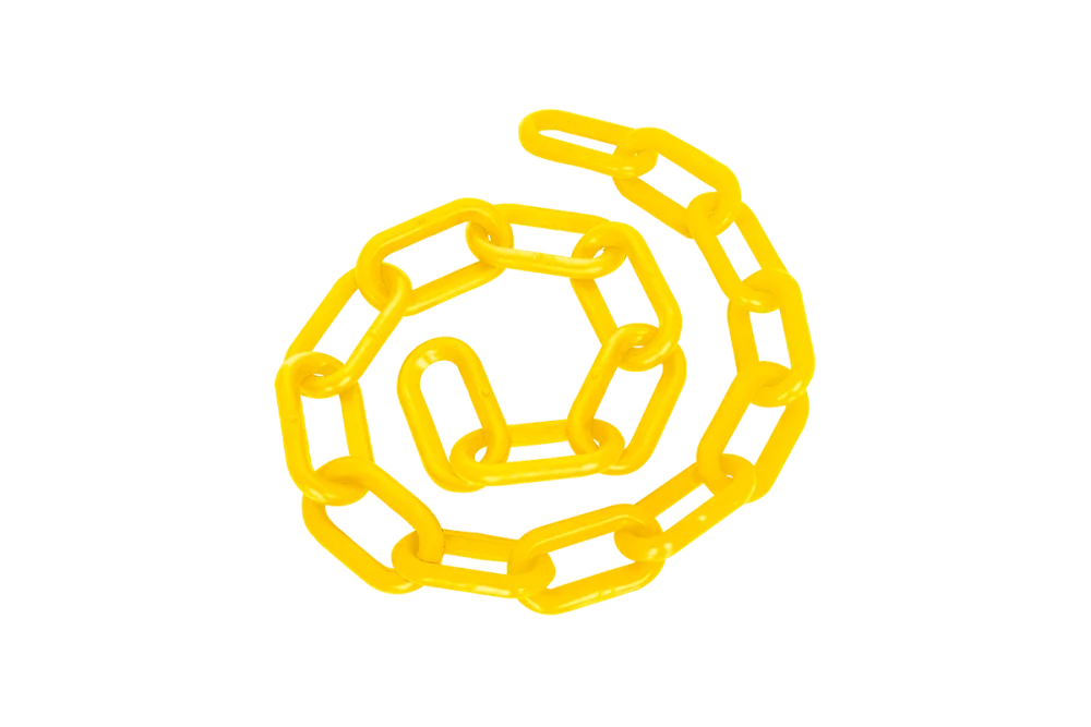 Corrente Plástica Peq Amarela 50M Delta Plus