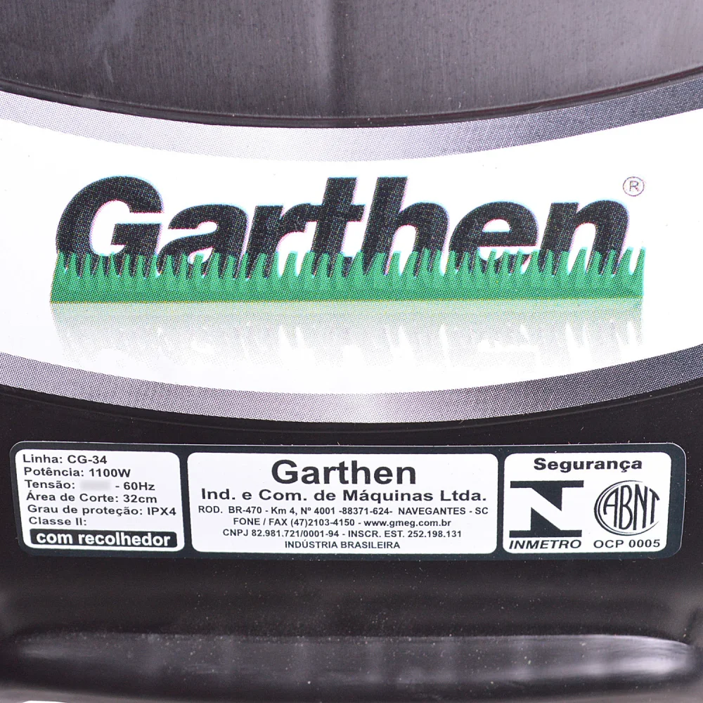 Cortador de Grama 1100W com Recolhedor Gc-34 Garthen - 220V