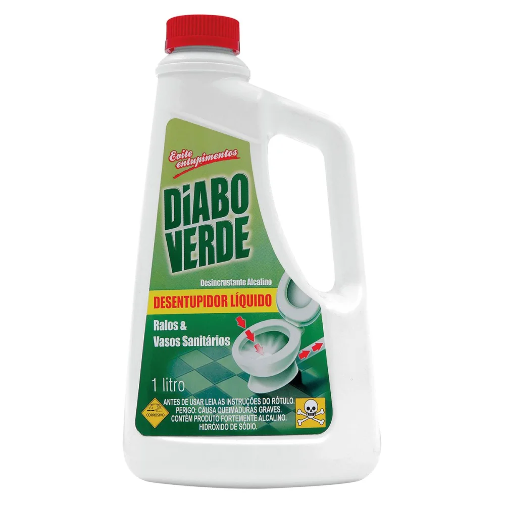 Desentupidor Líquido 1L da Diabo Verde