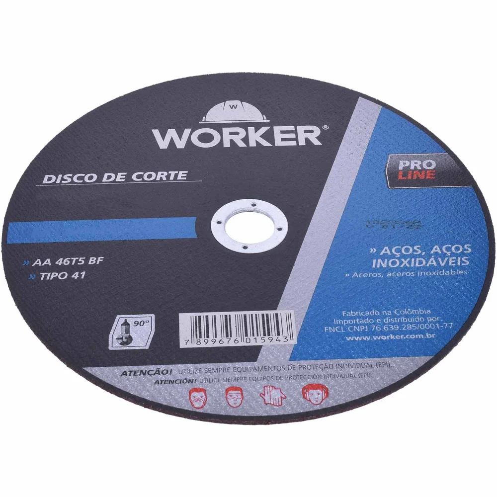 Disco Corte 7"x1,6"x7/8" Inox Worker