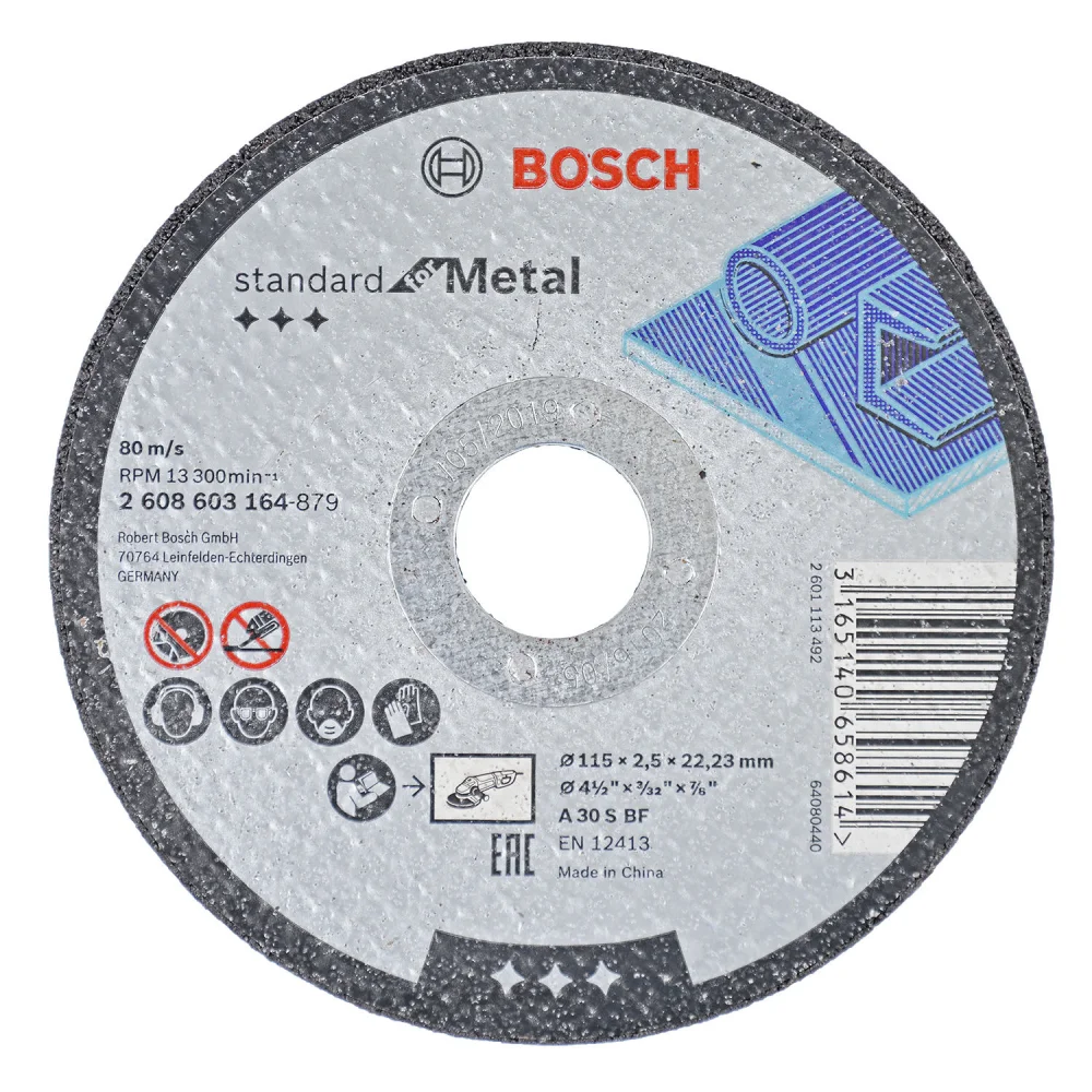 Disco Abrasivo de Corte e Desbaste 4.1/2"x2,5Mm Grão 30 Bosch
