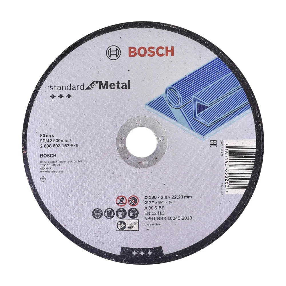 Disco de Corte 7" X 7/8" Grão 30 Standard For Metal da Bosch
