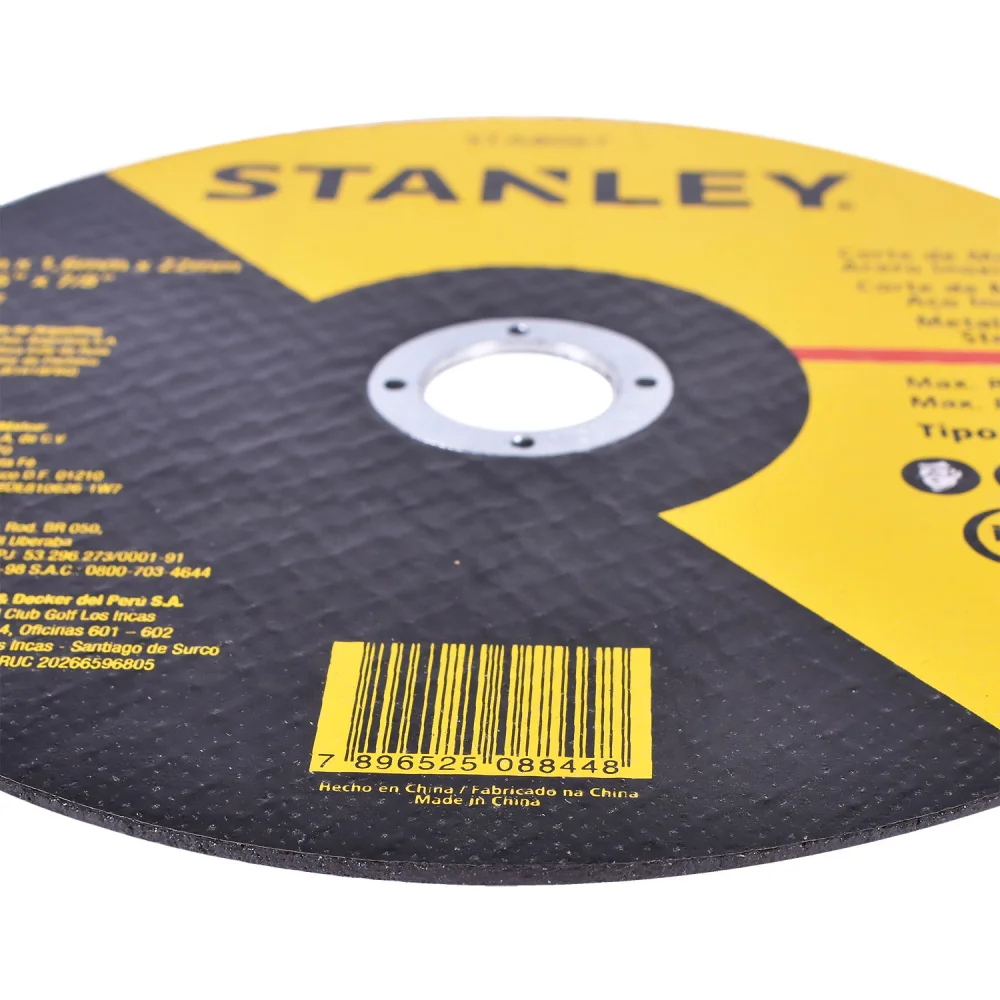 Disco de Corte Abrasivo 7” para Inox Modelo Sta8067 Stanley