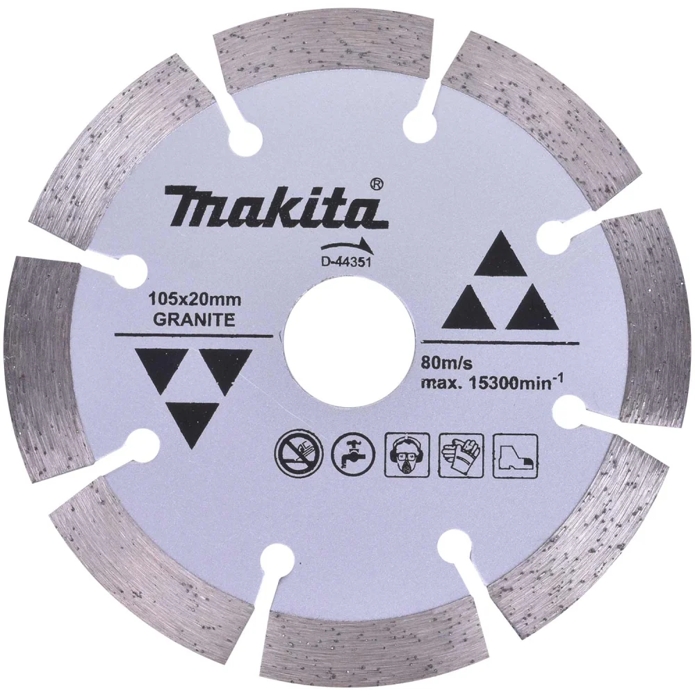 Disco de Corte Diamantado 105Mm para uso Úmido D-44351 Makita