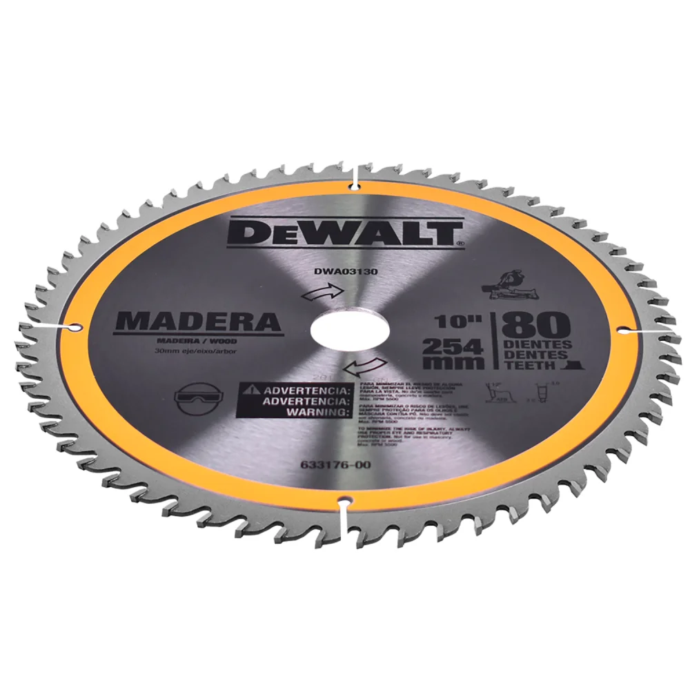 Disco de Serra para Madeira 80 Dentes Dwa03130 Dewalt