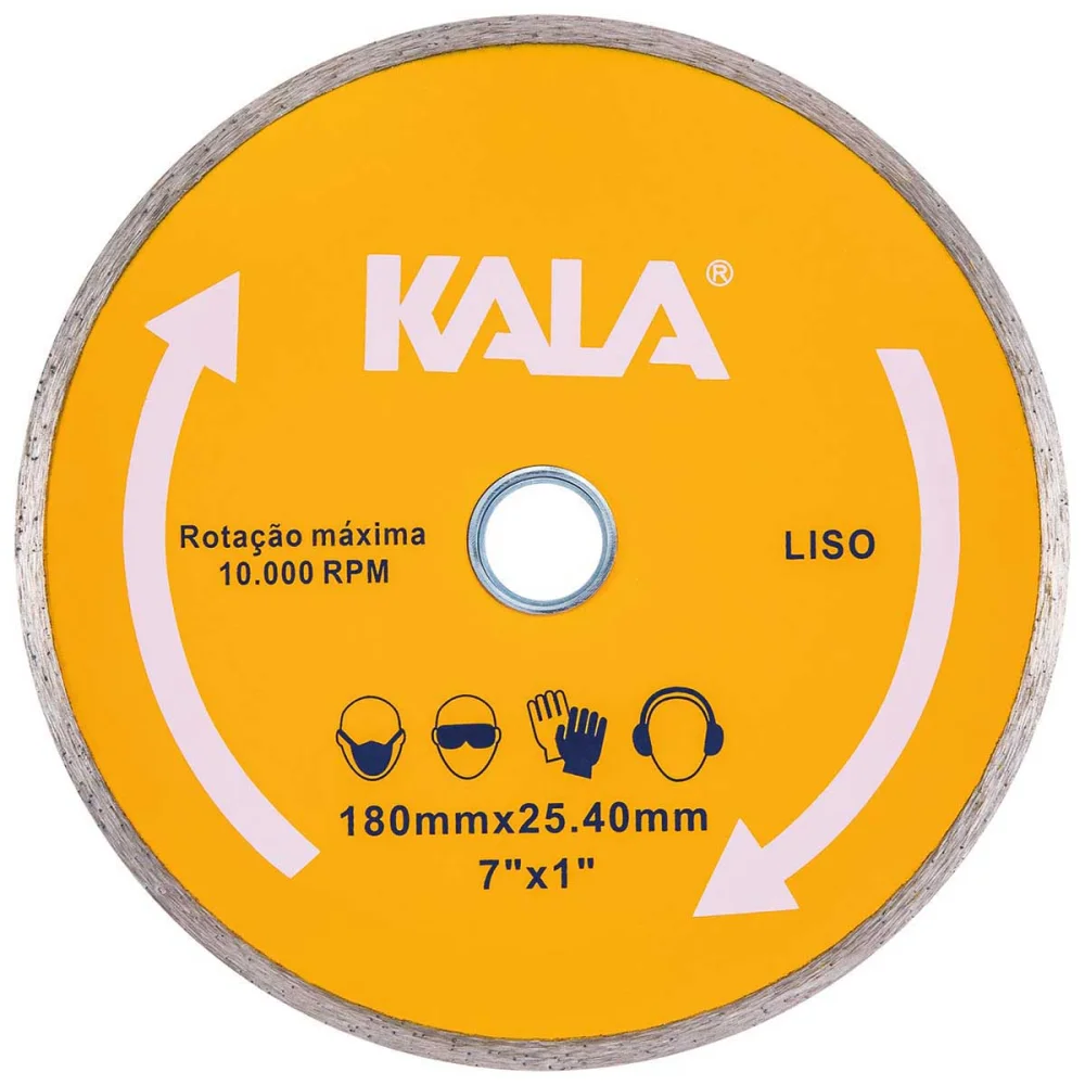Disco Diamantado Liso 180X25,4M Kala