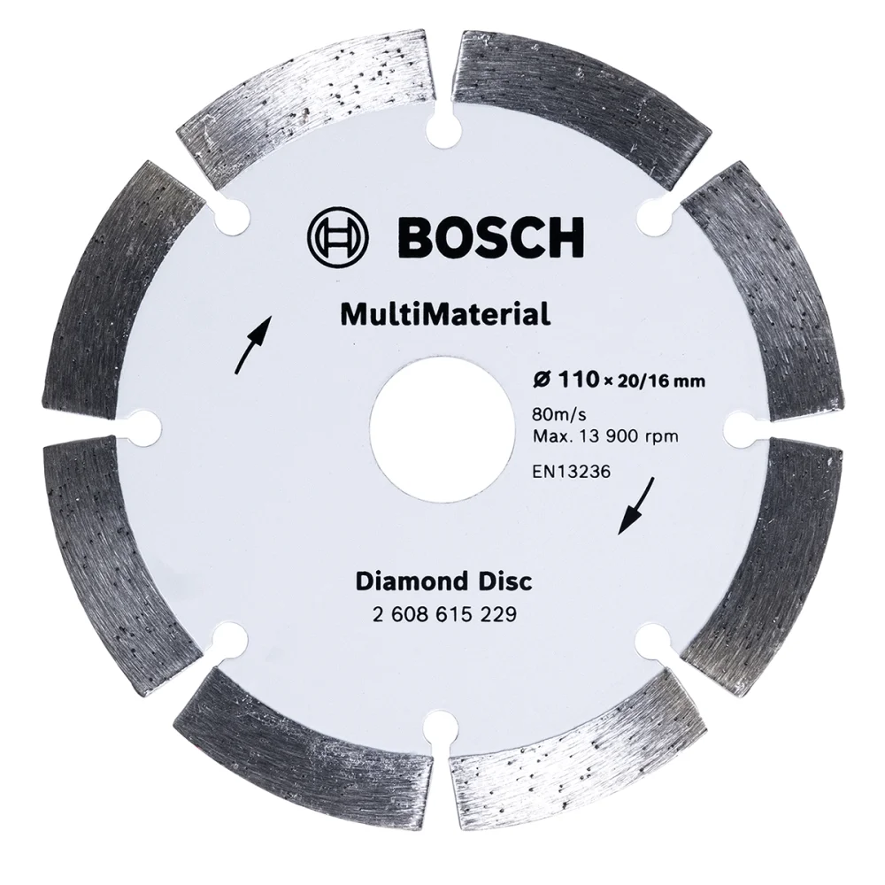 Disco Corte Diamantado 110Mm 8 Dentes Serras Mármore Bosch