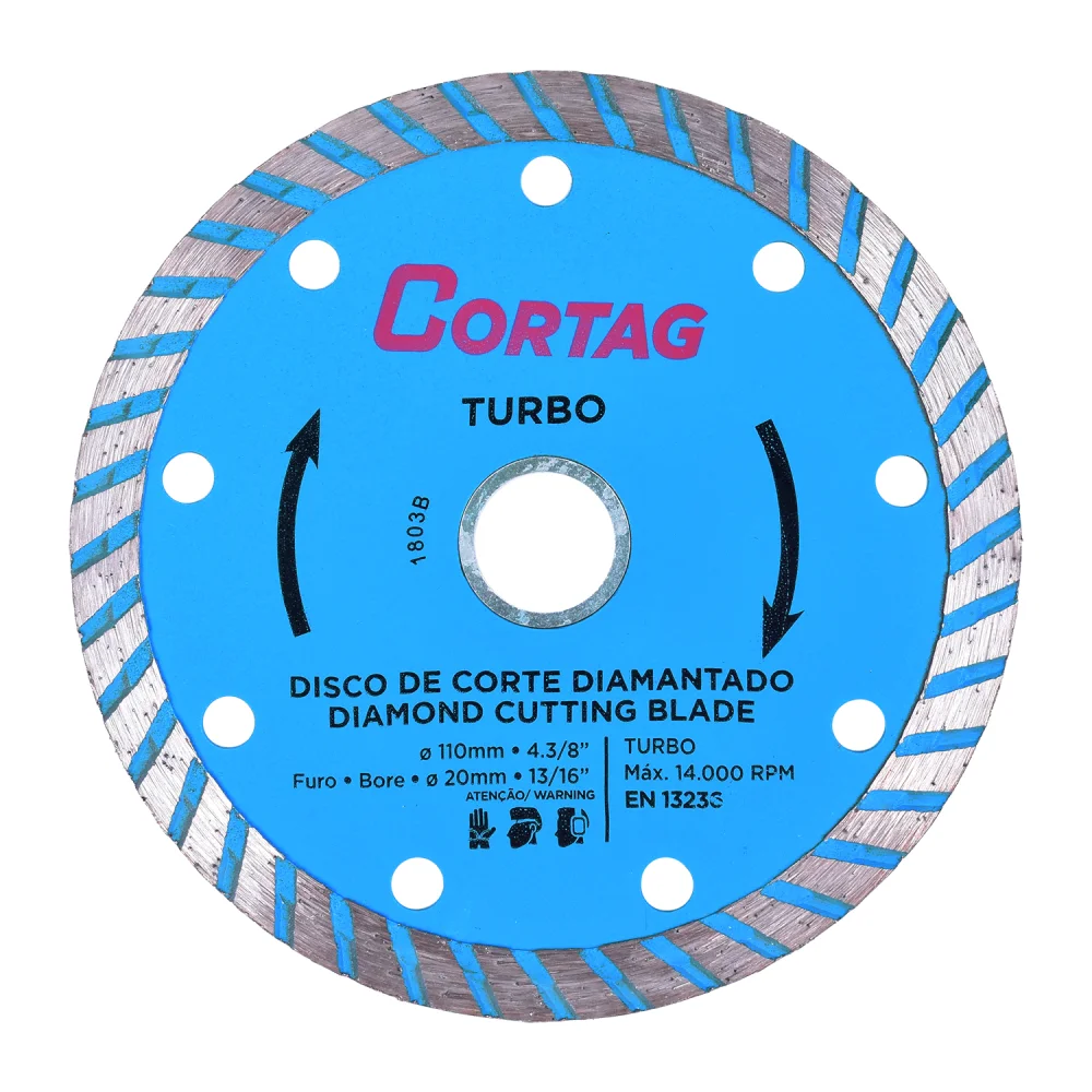Disco Diamantado Turbo 110Mmx20Mm Cortag