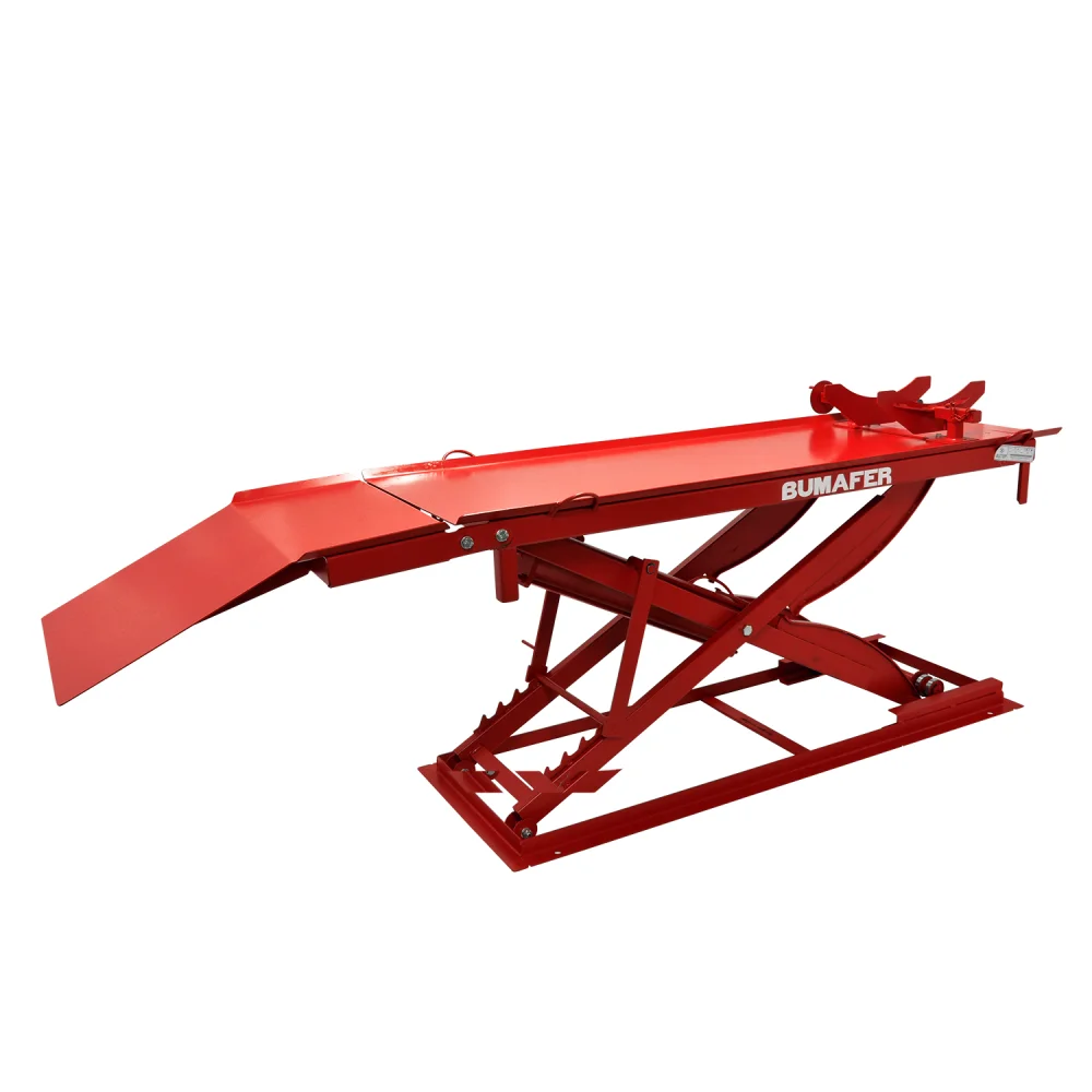 Elevador de Motos Pneumático Atpmvm Vermelho 400Kg Bumafer