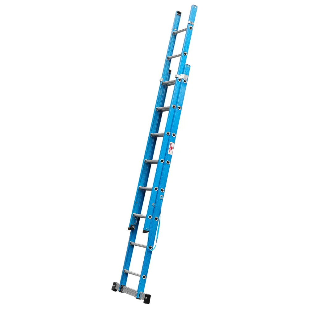Escada de Fibra Extensiva Tipo Tesoura 9/16 Degraus Worker