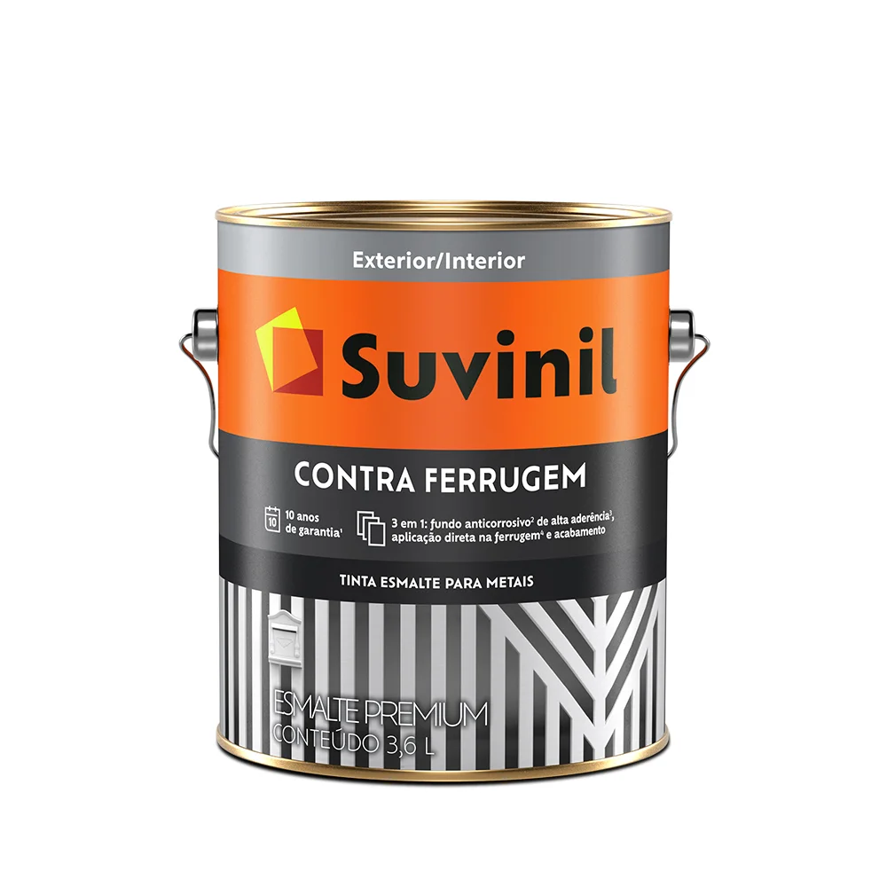 Tinta Esmalte Contra Ferrugem Brilhante Azul del Rey 3,6L Suvinil