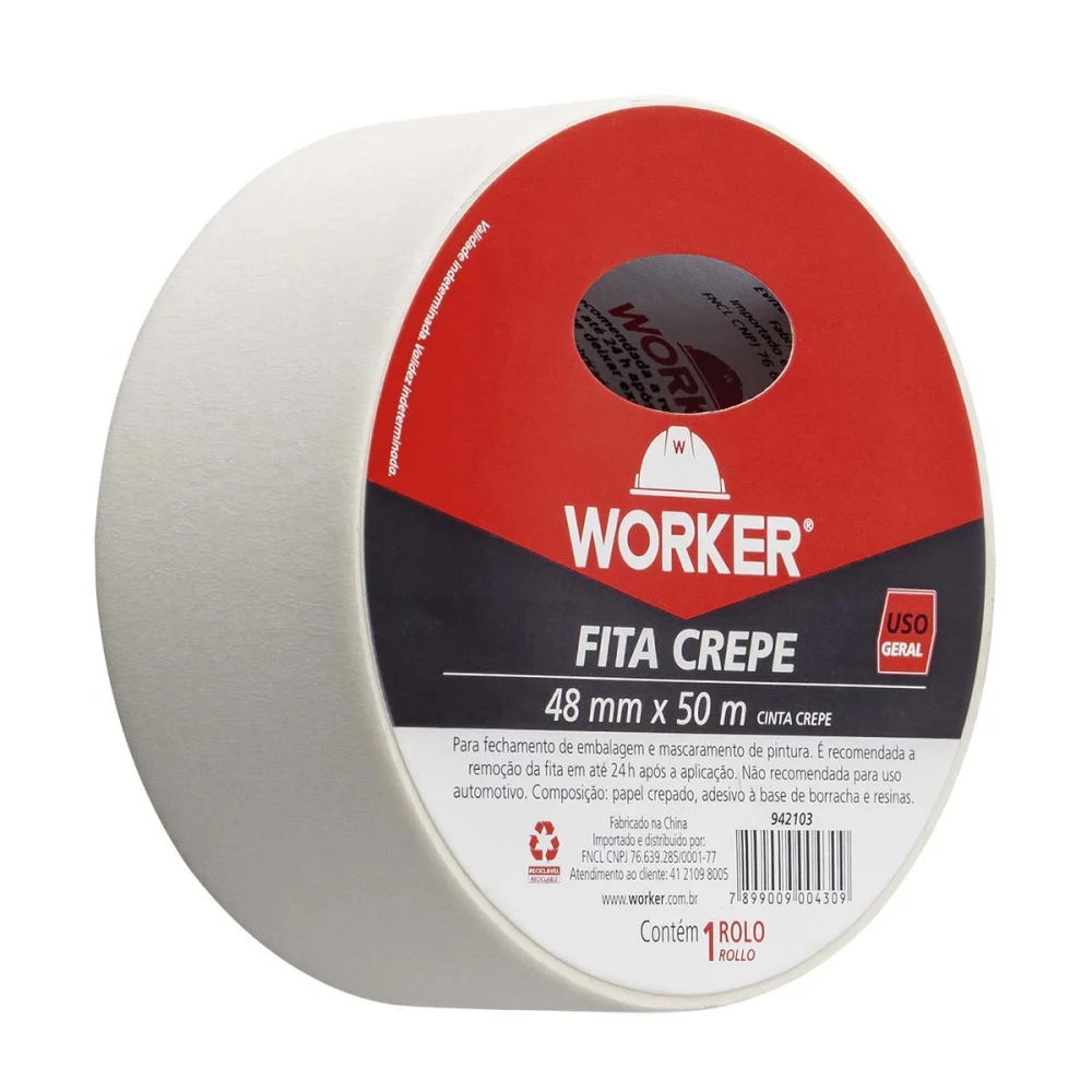 Fita Crepe uso Geral 48Mm X 50M Worker