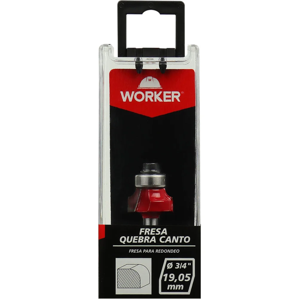 Fresa Quebra Canto para Madeira 3/4" 19,05Mm Worker