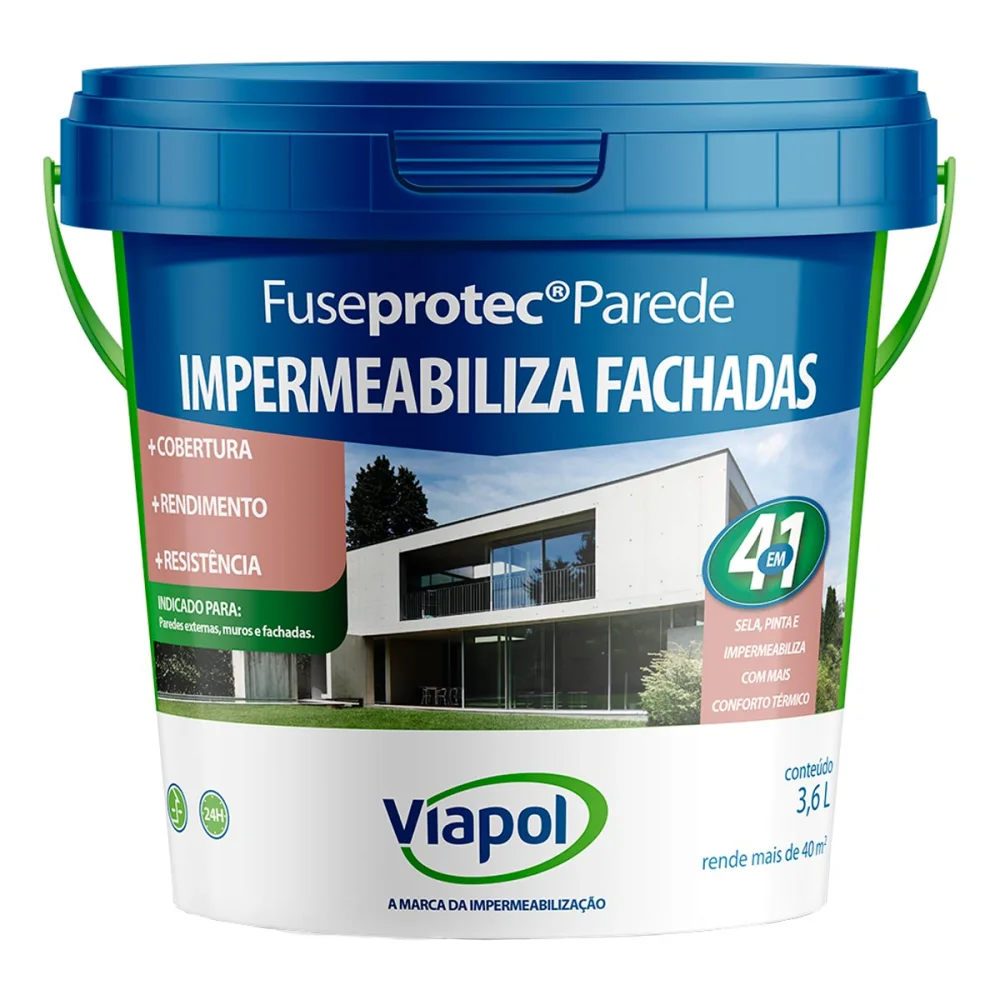 Impermeabilizante Fuseprotec de Fachada 3,6L Viapol