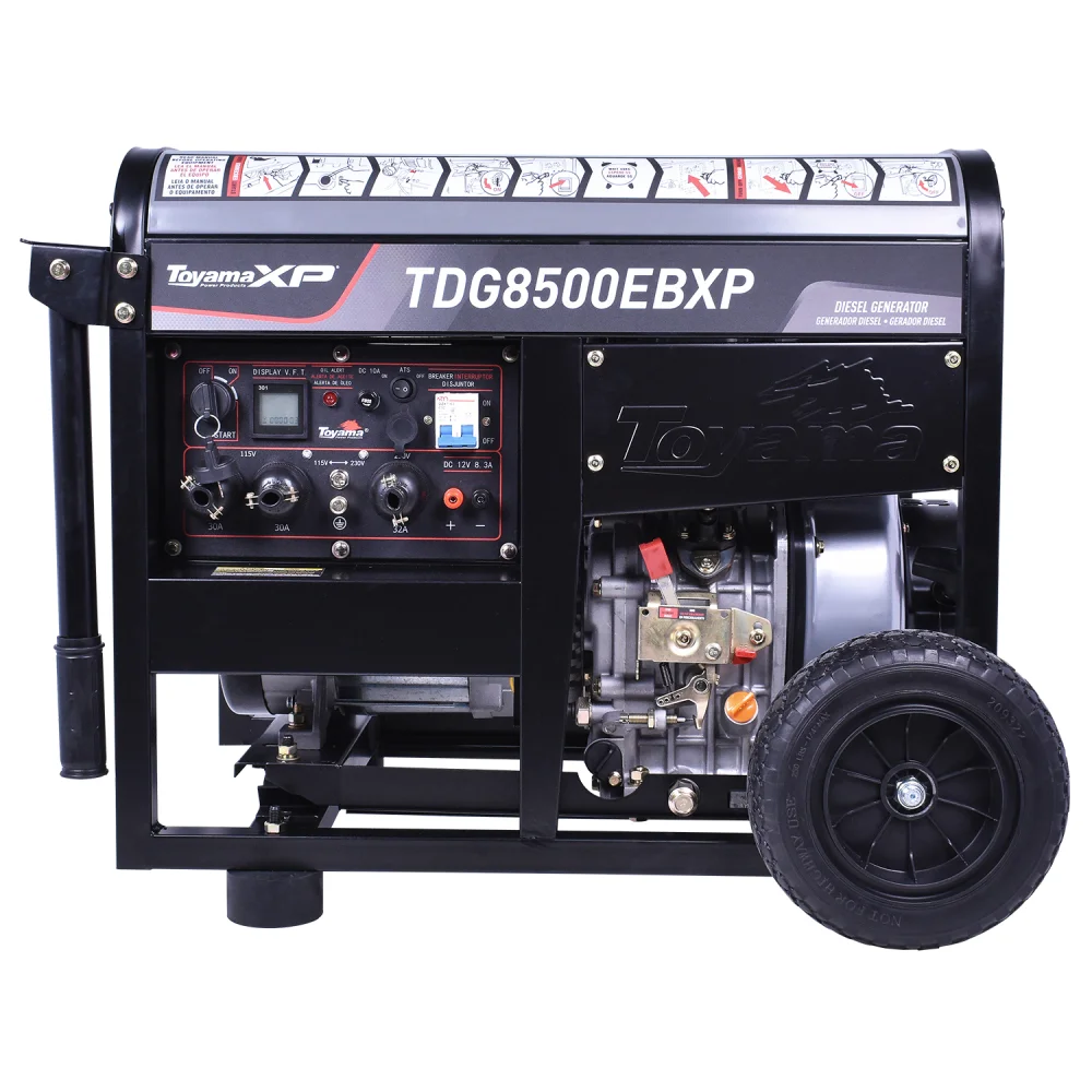 Gerador de Energia a Diesel Tdg5800Ebxp 498Cc 3600Rpm 13.5 Hp Biv Toyama