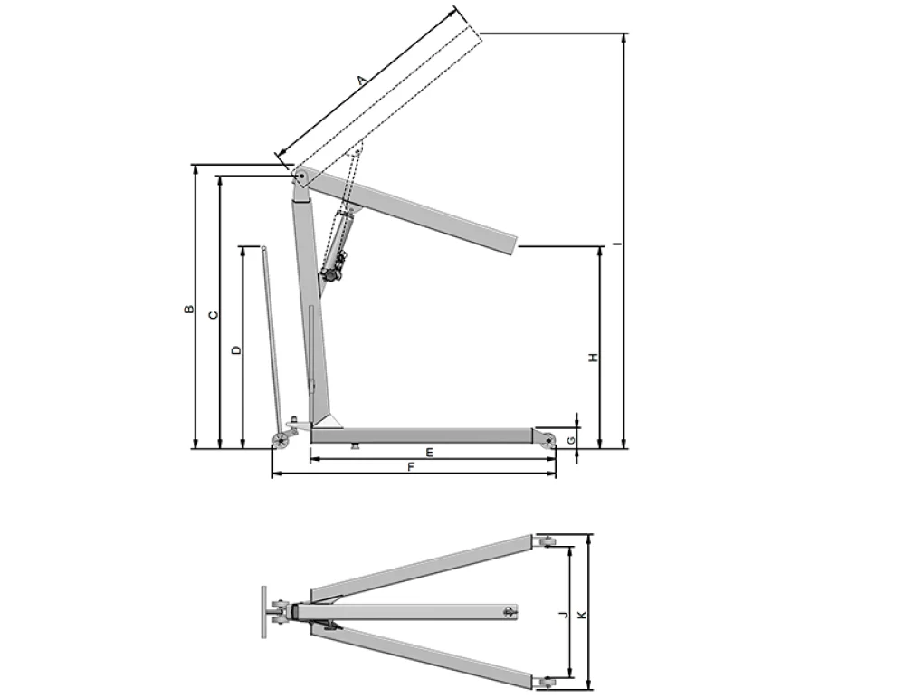 Guincho Hidráulico 1/2 Ton com Manobra G500Em Bovenau