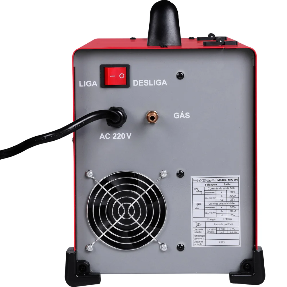 Inversora para Solda Mig200 32A 50/60Hz Ac 220V Worker