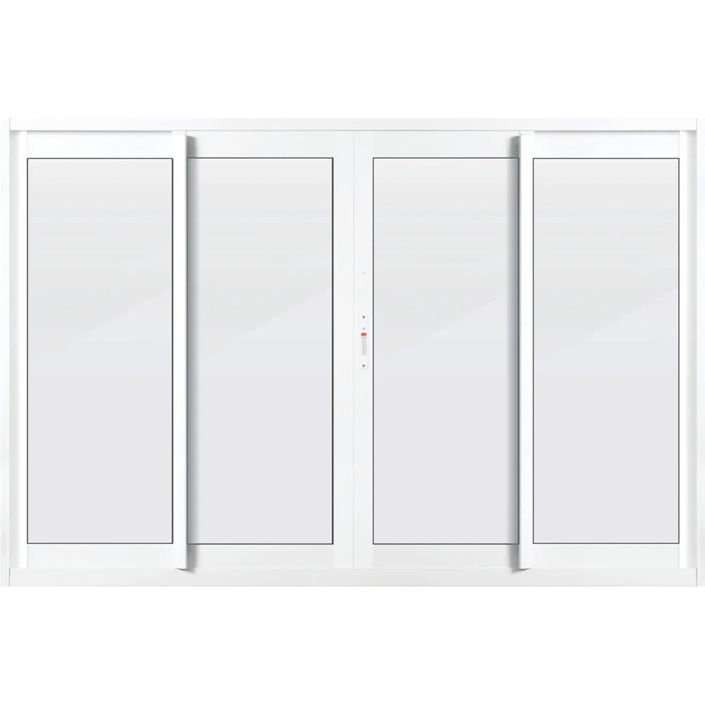 Janela Invicta de Alumínio Br 4 Folhas Vl 100X150Cm Metalflex