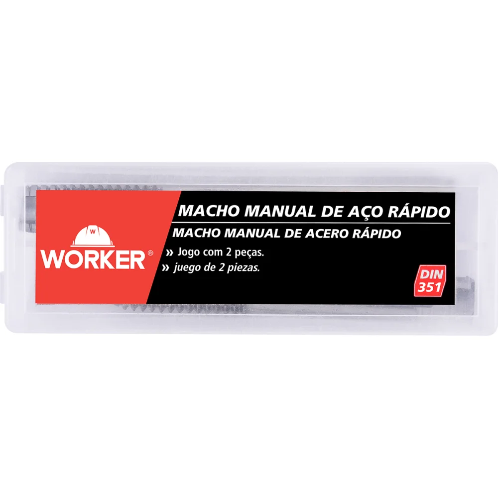 Jogo de Macho Manual Din351 3/4"X10" 2 Peças Worker