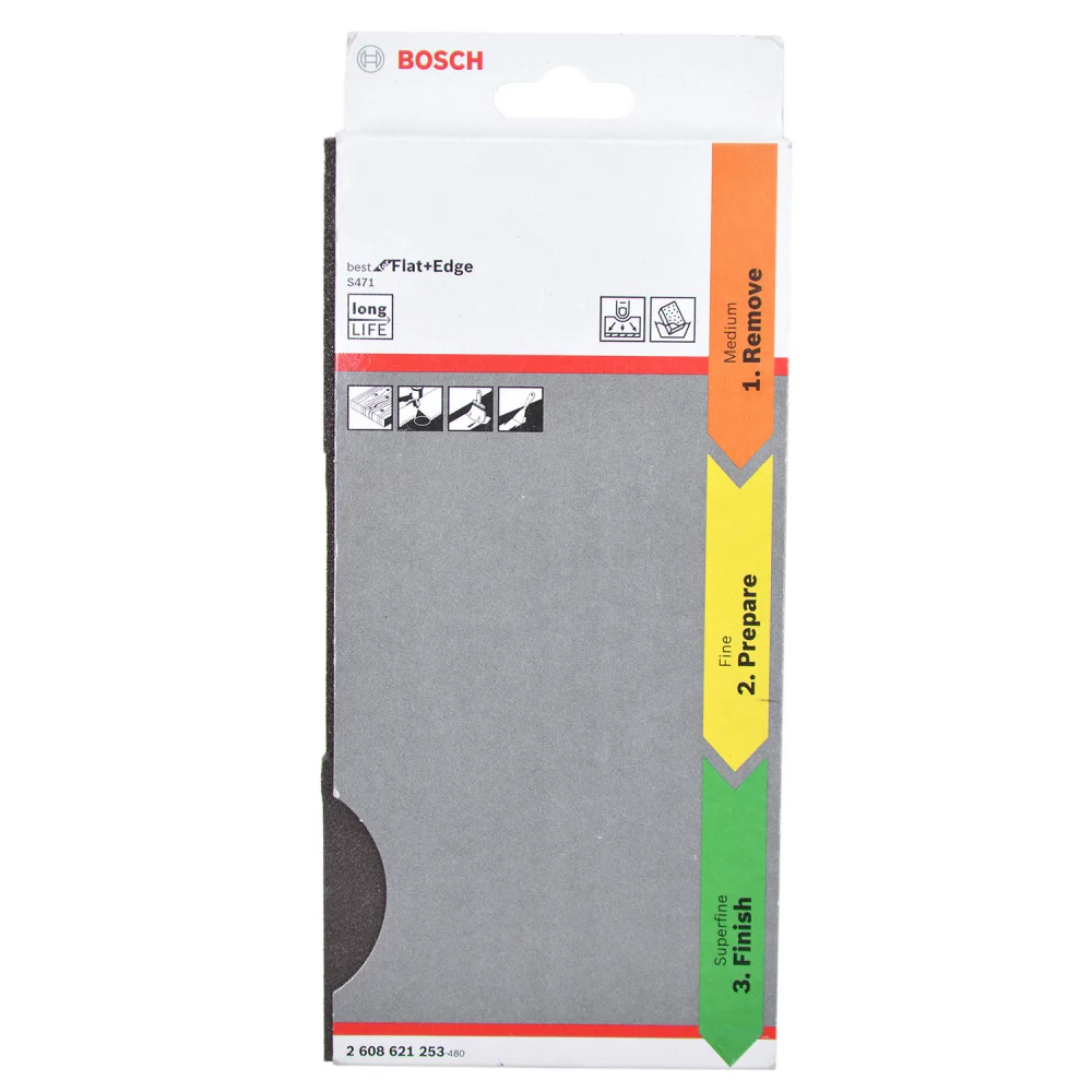 Kit 3 Esponjas Abrasivas (M,f,sf) Best For Flat + Edge Bosch