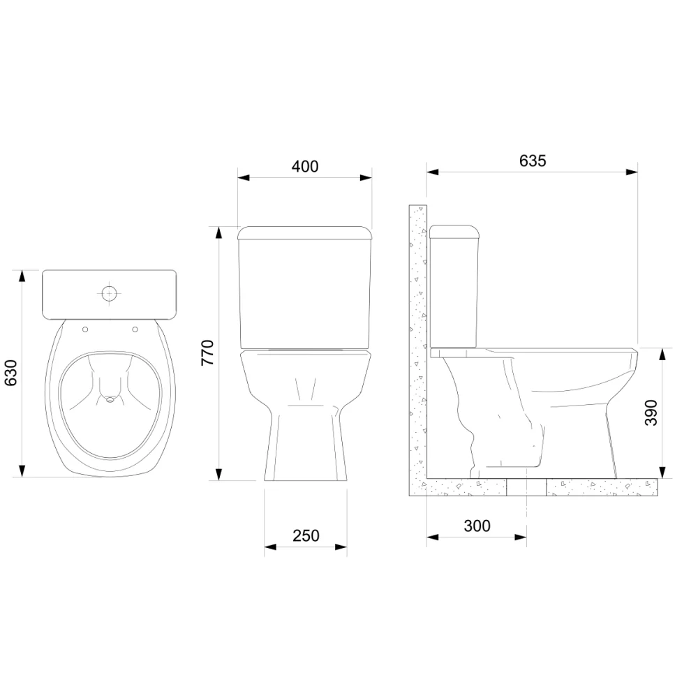 Kit Completo Thema Bacia e Caixa Acoplada Branca Incepa