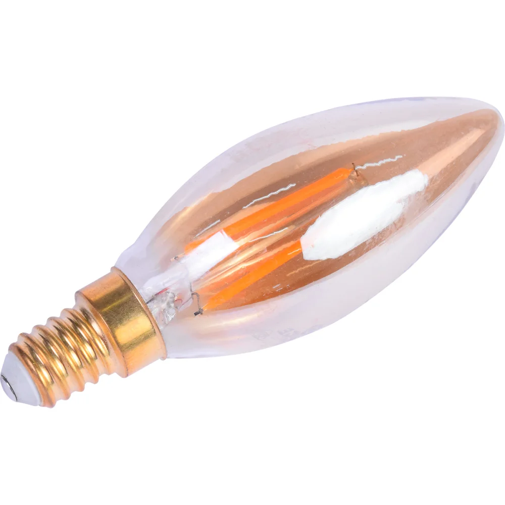 Lâmpada de Led Vela Vintage Âmbar B35 E14 3W 127V Liege