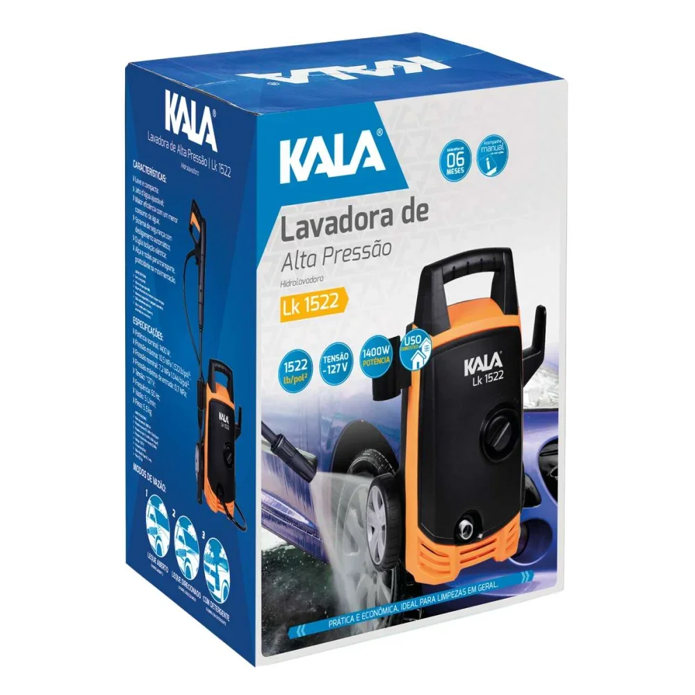 Lavadora de Alta Pressão 5L/Min 1400W 220V Kala