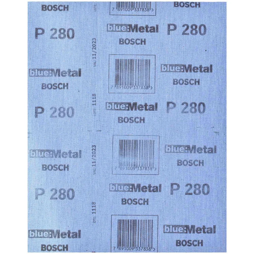 Lixa Folha Ferro P280 Blue Metal Bosch