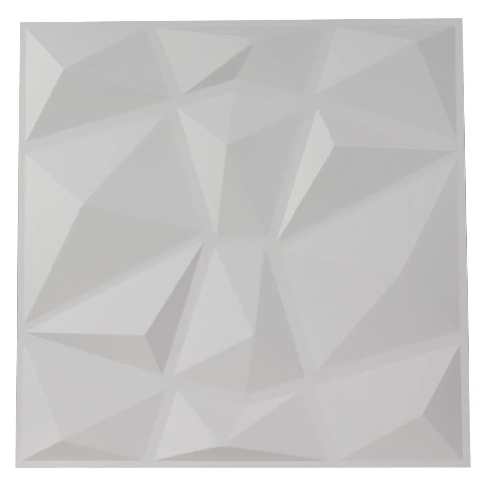 Placa Adesiva 3D Abstract para Parede Branca 25 Peças Kala