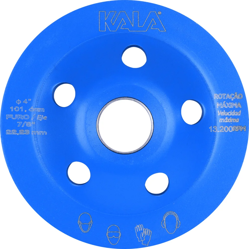 Rebolo Diamantado Turbo 4"x22,23Mm 15.300Rpm Kala