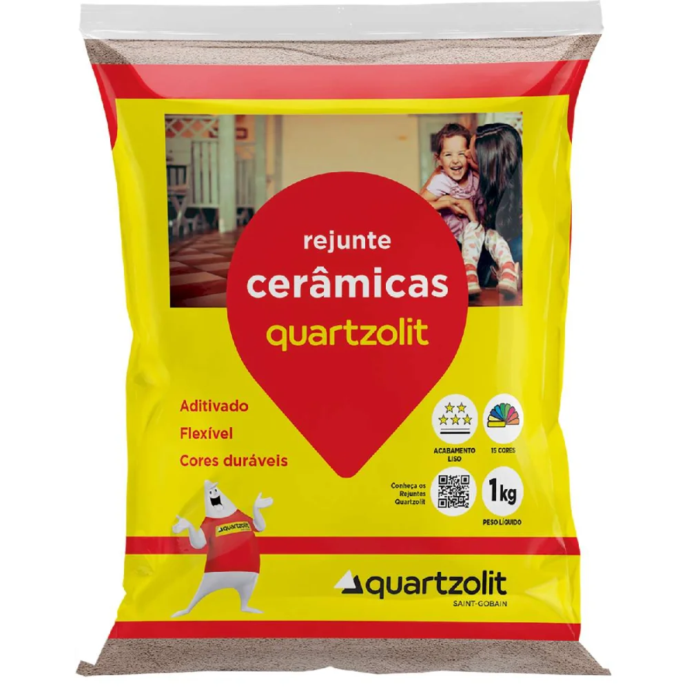 Rejunte Cerâmicas Branco 1Kg Quartzolit 